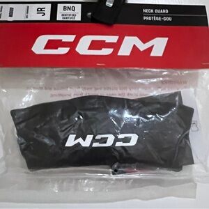 CCM Red and Black JR Neck Guard